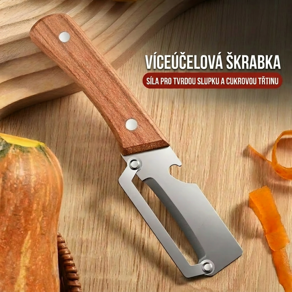 Nerezová škrabka na zeleninu