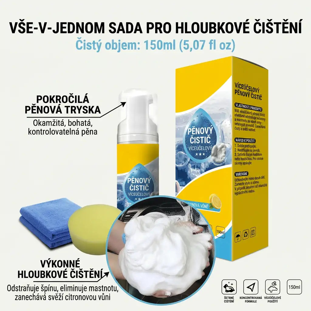 Poslední den: Sleva 80 % 💦 Multifunkční enzymatická pěna 4 v 1