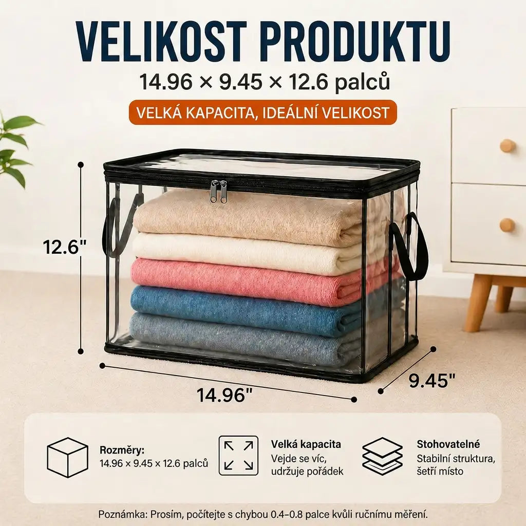 POSLEDNÍ DEN SLEVY 50 % ✨📦WYVCK® Velký odolný průhledný plastový úložný box🎁💞