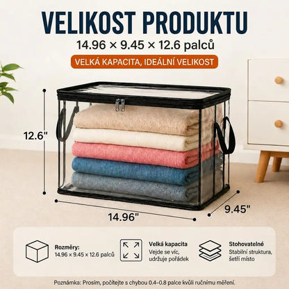POSLEDNÍ DEN SLEVY 50 % ✨📦WYVCK® Velký odolný průhledný plastový úložný box🎁💞