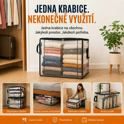 POSLEDNÍ DEN SLEVY 50 % ✨📦WYVCK® Velký odolný průhledný plastový úložný box🎁💞