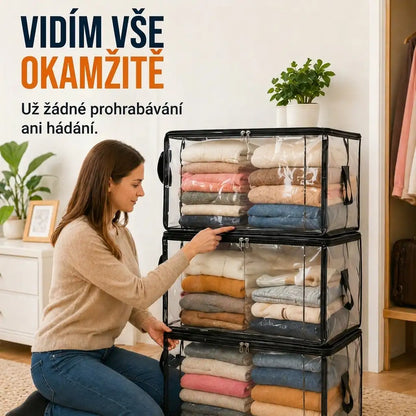 POSLEDNÍ DEN SLEVY 50 % ✨📦WYVCK® Velký odolný průhledný plastový úložný box🎁💞