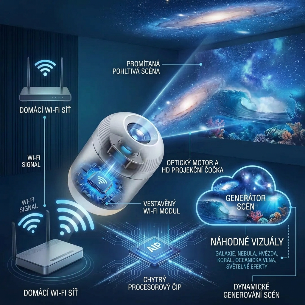 Comauo® Projektor nočního světla